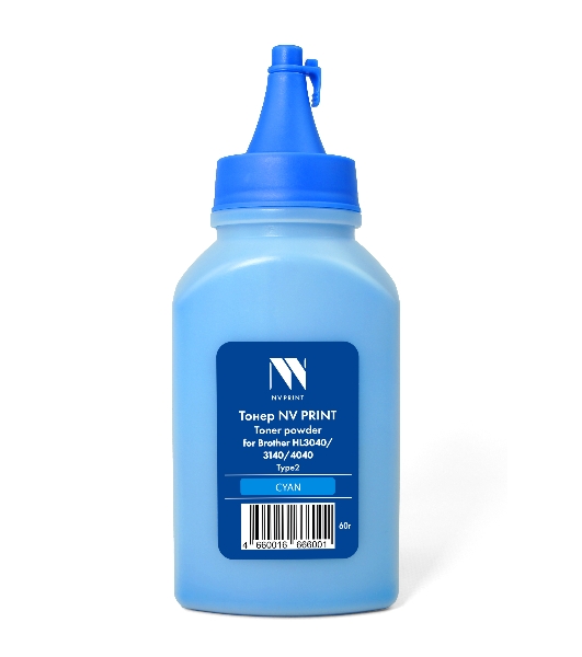 Тонер NVPrint для Brother HL3040/3140/4040 Type2 (60г) Cyan совместимый