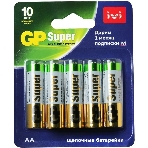 Батарея GP Super Alkaline 15A/IVI-2CR10 AA (10шт) блистер, фото6
