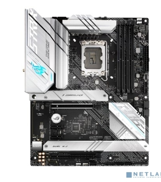 Материнская плата ASUS ROG STRIX B660-A GAMING WIFI D4, LGA 1700, Intel B660, 4xDDR4, 4xSATA, 3xM.2, 1xPCIe 5.0 x16, 1xPCIe 3.0 x4, 1xHDMI, 1xDP, 1x 2.5Gb LAN, 1xUSB-A 3.2 Gen 2, 2xUSB-A 3.2 Gen 1, 4xUSB 2.0, 5x3.5 мм, 7.1, Standard-ATX