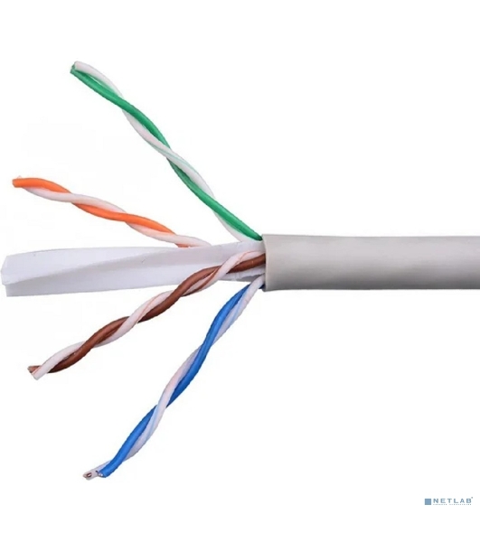 Кабель Cablexpert UPC-6055-4-CU, UTP indoor 4x2x0.55, медный, кат.6, однож., 305м, coil, серый