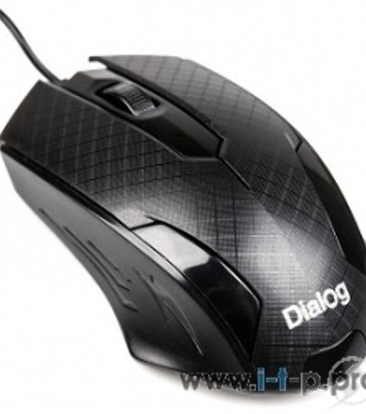 Мышь проводная Dialog Pointer MOP-07U черный, 800 dpi, USB, кнопки - 3