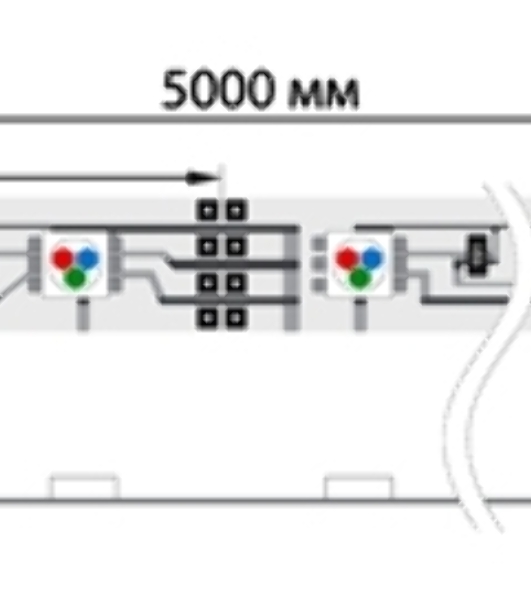 Лента светодиодная открытая, 10 мм, IP23, SMD 5050, 60 LED/m, 12 V, цвет свечения RGb
