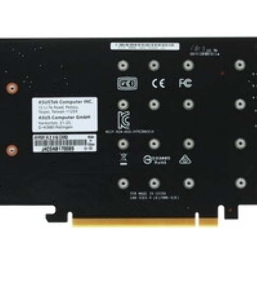 Внутренний адаптер ASUS для создания массивов RAID HYPER M.2 X16 CARD V2
