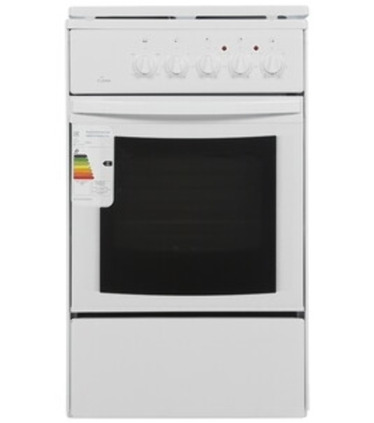 Плита электрическая Flama AE 1409 W белый, конфорок 4 электрических, духовка 50 л, 50 см x 85 см x 60 см