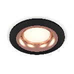 Комплект встраиваемого светильника Ambrella light XC7622006 SBK/PPG черный песок/золото розовое полированное MR16 GU5.3 (C7622, N7015), фото3