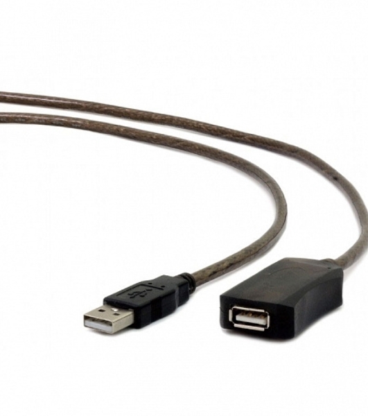 Кабель-удлинитель USB2.0 активный Cablexpert UAE-01-15M, AM/AF, 15м