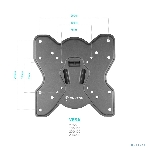 Кронштейн ONKRON M3S для телевизора 17'-43' наклонно-поворотный, черный, фото16