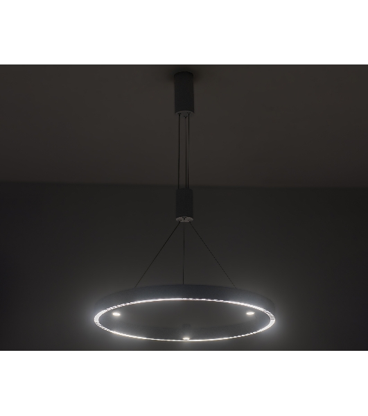 Подвесной светодиодный светильник Ambrella light FL5844/1+3 WH белый 40W 3000K/4200K/6400K D600*1200 (без ПДУ)