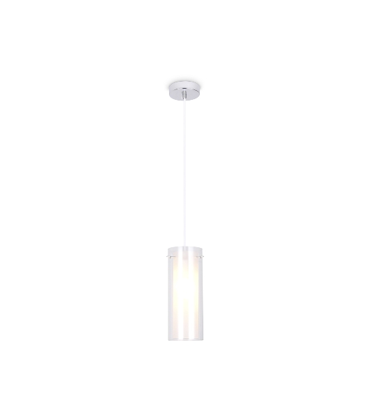 Светильник Ambrella light TR3672 CH/CL/FR хром/прозрачный/белый матовый E14 max 40W D110*1000