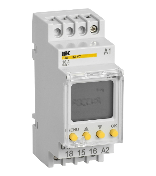 Таймер цифровой ТЭ80 16А 230В на DIN-рейку KARAT IEK MTA10-16-080