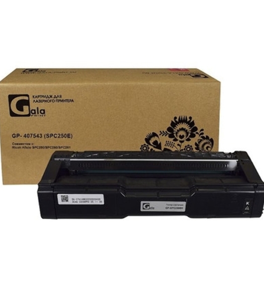 Картридж GalaPrint GP-407543 (SPC250E) черный (2000 стр) для Ricoh Aficio SPC250/SPC260/SPC261