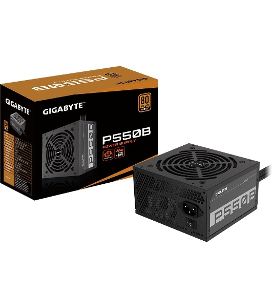 Блок питания Gigabyte GP-P550B, 550Вт, 80 PLUS Bronze, 120мм, черный