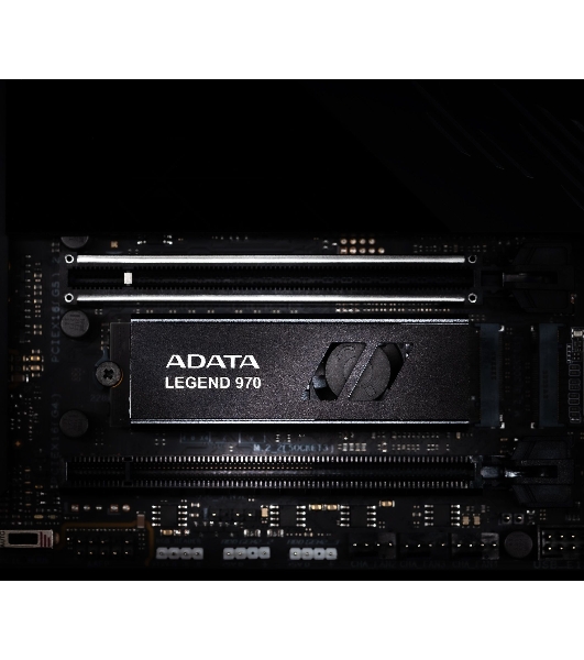 Накопитель SSD ADATA LEGEND 970, 2Tb, PCIe 5.0 x4, M.2 2280, NVMe, R/W 10000/10000, с радиатором