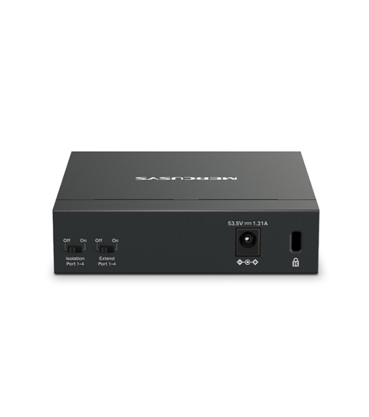 Коммутатор настольный Mercusys MS105GP с 5 гигабитными портами (4 порта PoE+)