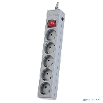 Сетевой фильтр Perfeo 'POWER+',PF_A4659 (1,8 м, 5 розеток, серый (PF-PP-5/1,8-G)), фото 1