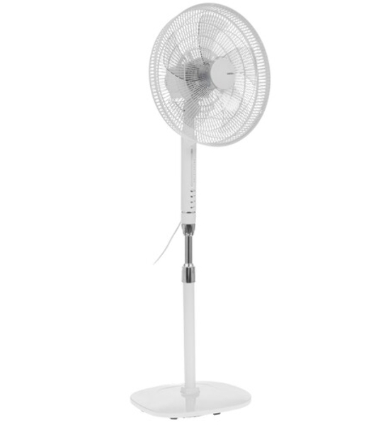 Вентилятор Centek CT-5023 белый, напольный, 65 Вт, 4 скорости, 44.5 см