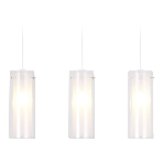 Светильник Ambrella light TR3675/3 CH/CL/FR хром/прозрачный/белый матовый E14/3 max 40W 640*110*900, фото6