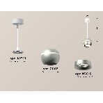 Светильник Ambrella XP1103001 SSL/SWH/MCH серебро песок/белый песок/хром матовый MR16 GU5.3 LED 3W 4200K, фото 1