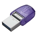 Флешка USB Kingston DataTraveler microDuo 3C (DTDUO3CG3/128Gb), 128Gb, USB 3.2 Gen 1/Type-C, R/W 200/15, фиолетовый, фото10