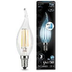 Лампа светодиодная Filament Шар E14 7Вт 4100К Gauss 105801207, фото13