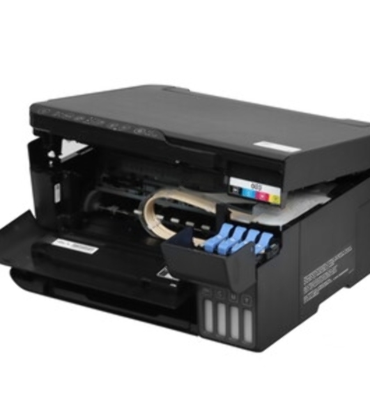МФУ струйное Epson L3550 (C11CK59405), A4, цветной, печ. до 15 стр/мин. (ч/б) до 8 стр/мин. (цвет), скан. до 11 стр/мин. (ч/б) 28 стр/мин. (цвет), 4800 x 1200 dpi (печать) 1200x2400dpi (скан.), USB, Wi-Fi, Air Print