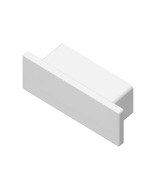 Заглушка для профиля GP8300 WH белый 15.5*6