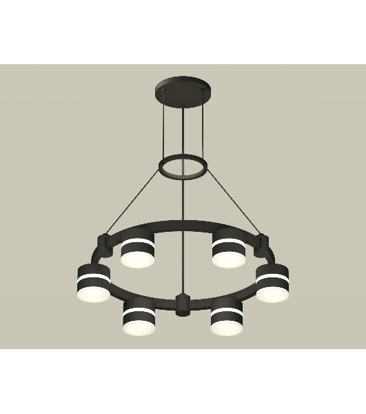 Светильник Ambrella light XR92051202/6 SBK/FR черный песок/белый матовый GX53  (A9205, C9232, N8445)
