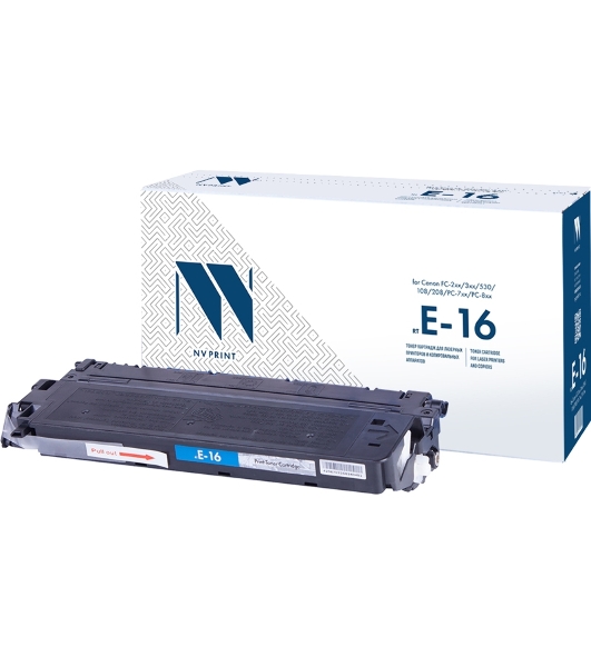 Картридж NVPrint совместимый Canon E-16 для FC-2xx/3xx/530/108/208/PC-7xx/PC-8xx (2000k)
