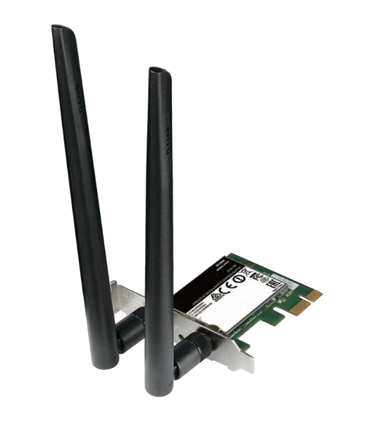 Сетевой адаптер WiFi D-Link DWA-582/RU/10/B1A DWA-582 PCI Express (ант.внеш.съем) 2ант. (упаковка 10 шт)