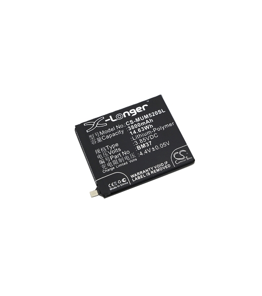 Аккумулятор CameronSino CS-MUM520SL BM37 (Int.Version) для Xiaomi Mi 5s Plus3.85V, 3800mAh, 14.63Wh