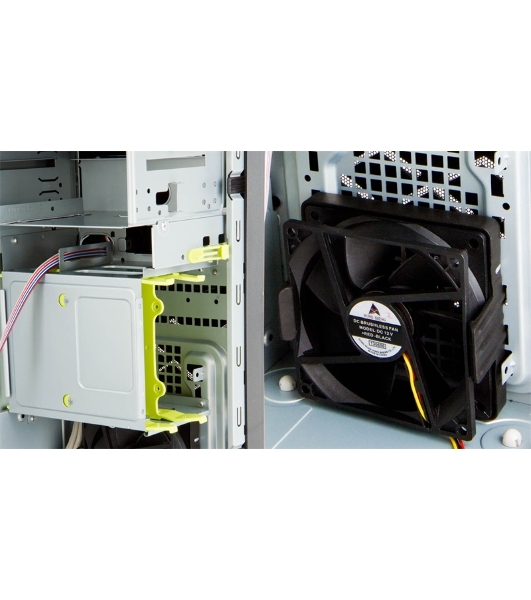 Компьютерный корпус Mini Tower InWin EFS712 Black U3*2+U2*2+A(HD) + front fan holder + Screwless mATX (без блока питания)