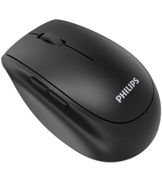 Мышь беспроводная Philips SPK7627 черный, 1600 dpi, радиоканал, Bluetooth, USB, кнопки - 5