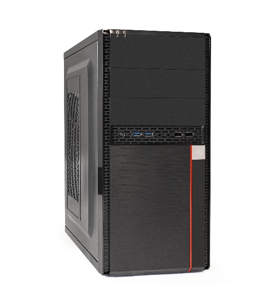 Компьютерный корпус ExeGate EX284038RUS Minitower BA-204U Black, mATX, (AA500, 80мм), 2хUSB+2хUSB 3.0, Audio