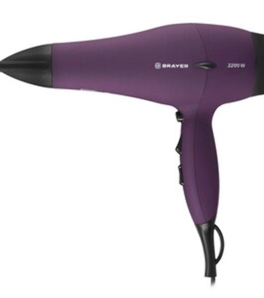 Фен BRAYER BR3007 фиолетовый, 2200 Вт