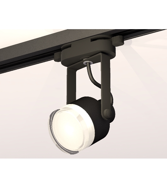 Светильник Ambrella light XT6602083 PBK/FR/CL черный полированный/белый матовый/прозрачный MR16 GU10 (C6602, N6241)