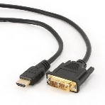 Кабель HDMI-DVI Cablexpert CC-HDMI-DVI-10MC, 19M/19M, single link, медь, позол.разъемы, экран, 10м, черный, пакет, фото3