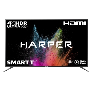 Телевизор Harper 55' 55U750TS черный LED 4K UHD 60Hz Smart TV Android 1.5GB/8GB