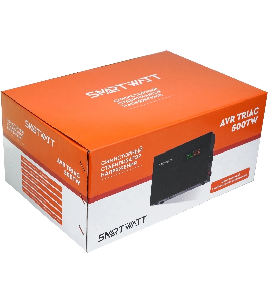 Стабилизатор напряжения Smartwatt AVR Triac 500TW 500ВА черный