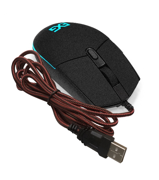 Мышь проводная ExeGate SL-9066 черный, 2400 dpi, USB, кнопки - 6
