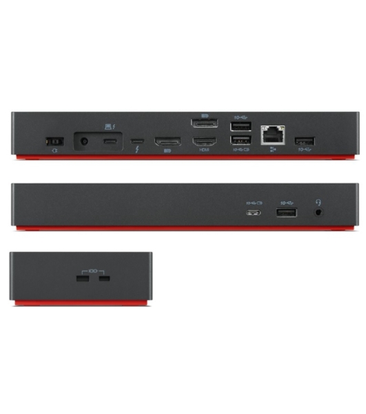 Док-станция Lenovo 40B00135EU, USB Type-C, DisplayPort/HDMI/RJ-45/USB/DisplayPort/Jack 3.5мм, USB