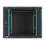 Шкаф телекоммуникационный 19' настенный 9U ExeGate EC-WM-9U.450.G.BLACK (19', 9U, 600x450x500 мм (ШхГхВ), передняя дверь закаленное стекло, съемные боковые панели, пыле- и влагозащита IP23, черный RAL 9004), фото25