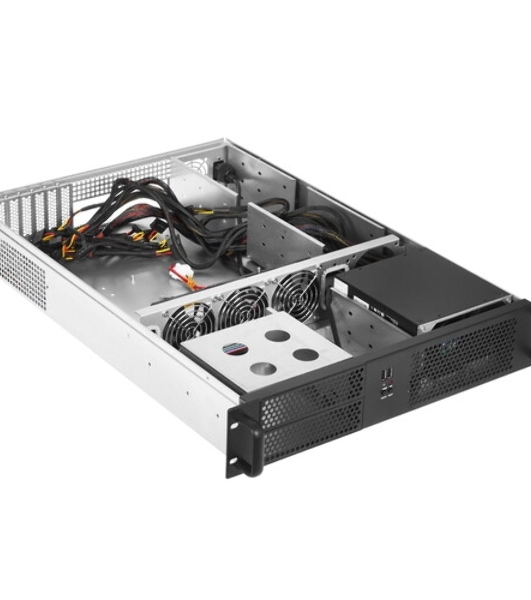 Серверный корпус ExeGate Pro 2U550-04 (RM 19', высота 2U, глубина 550, БП 2U-800ADS, 2*USB)