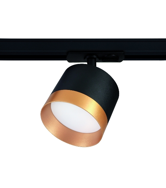 Трековый однофазный светильник Ambrella light GL5365 BK/GD черный/золото GX53 max 12W