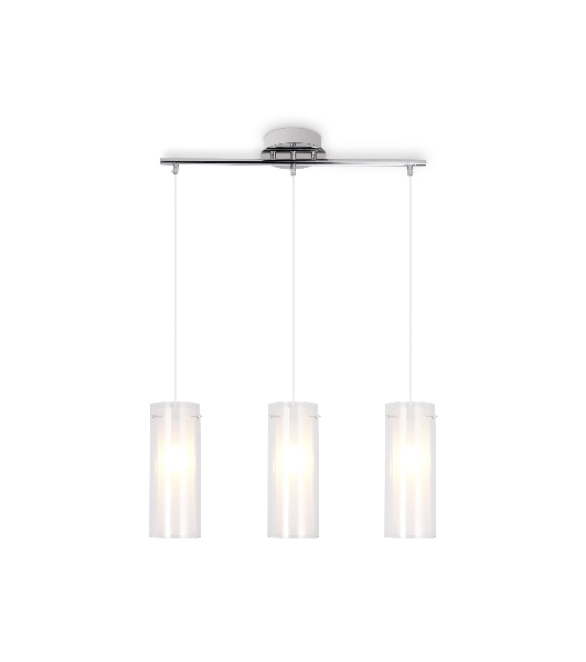 Светильник Ambrella light TR3675/3 CH/CL/FR хром/прозрачный/белый матовый E14/3 max 40W 640*110*900