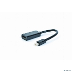 Переходник miniDisplayPort - DisplayPort, Cablexpert A-mDPM-DPF-001, 20M/20F, 16см, черный, пакет, фото6