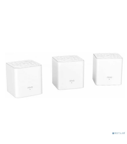 Двухдиапазонная Wi-Fi Mesh система Tenda nova MW3 (3 роутера) АС1200, 2 порта fast ethernet RJ45