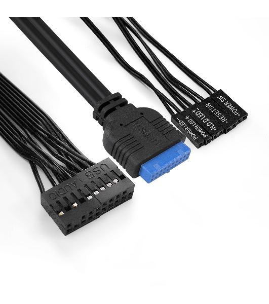 Компьютерный корпус ExeGate EX284038RUS Minitower BA-204U Black, mATX, (AA500, 80мм), 2хUSB+2хUSB 3.0, Audio