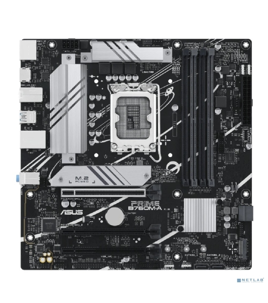Материнская плата ASUS PRIME B760M-A-CSM, Socket LGA 1700, Intel B760, 4xDDR5, 4xSATA, 2xM.2, 1xPCIe 4.0 x16, 1xPCIe 4.0 x4, 2xHDMI, 1xDP, 1x 2.5Gb LAN, 2xUSB-A 3.1, 4xUSB-A 2.0, 3x3.5 мм, 7.1, mATX
