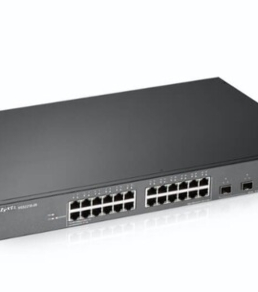 Коммутатор Zyxel XS3800-28 L2+ switch, 4xRJ-45: 1/2.5/5/10G, 8xCombo (SFP: 1/10G, RJ-45: 1/2.5/5/10G), 16xSFP +
