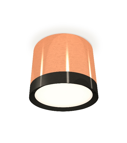 Светильник Ambrella Light XS8122001 PPG/PBK золото розовое полированное/черный полированный GX53 (C8122, N8113)